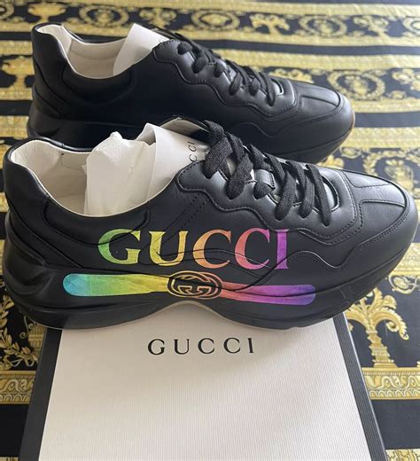 gucci apollo leather sneakers|gucci leather sneakers sale.